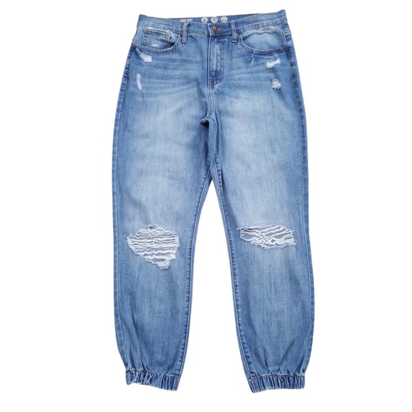 Rewash Women's Distressed High Rise Jogger Jeans Size 28 (7)‎ - Picture 1 of 11